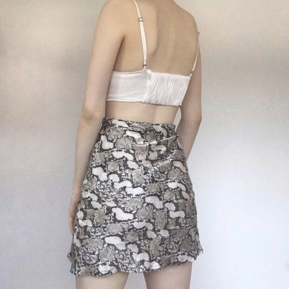 Snakeskin Pattern Mini Skirt H&M - Picture 2 of 4